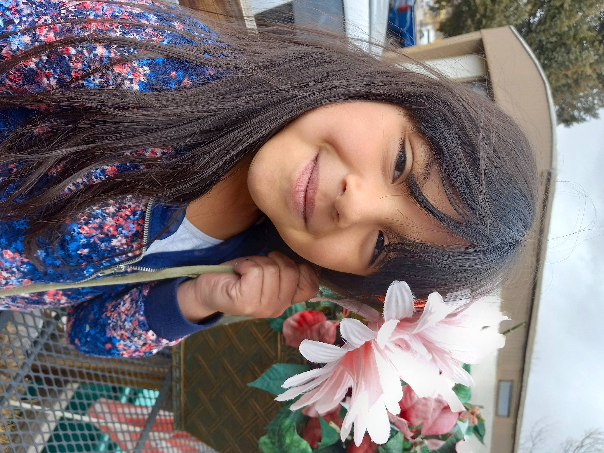 Serenity is registered to the contest to win money with this photo: beauty, black_hair, botany, design, dress, event, flower, flower_arranging, grass, happy, joy, leaf, long_hair, person, petal, pink, plant, skin, smile, spring