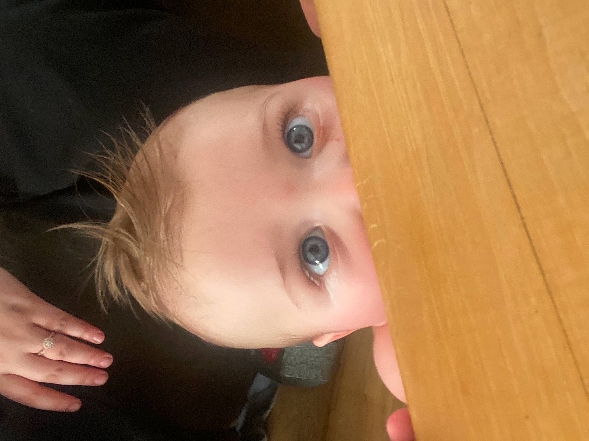 Cade is registered to the contest to win money with this photo: cheek, ear, eye, eyebrow, eyelash, finger, flash_photography, fun, gesture, hair, head, iris, lip, mouth, nose, person, skin, smile, toddler, window