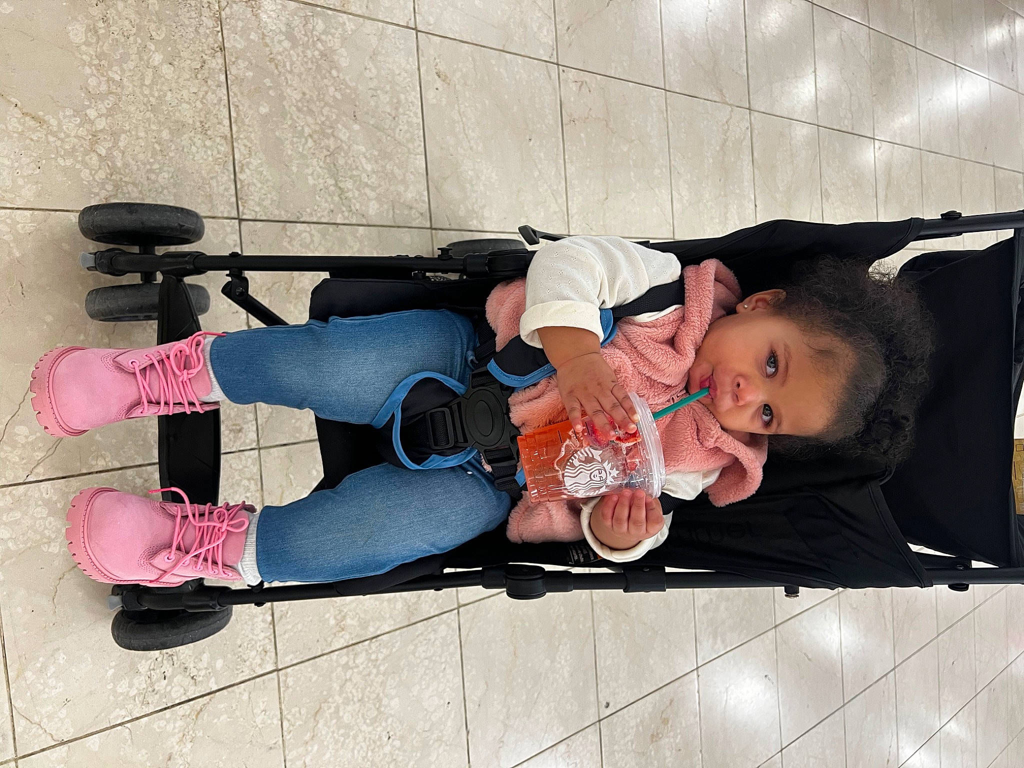 Londynn joined the competition — help win amazing prizes! baby, baby_products, boot, carmine, child, comfort, fun, human_leg, knee, leg, leisure, person, personal_protective_equipment, sitting, thigh, toddler, travel