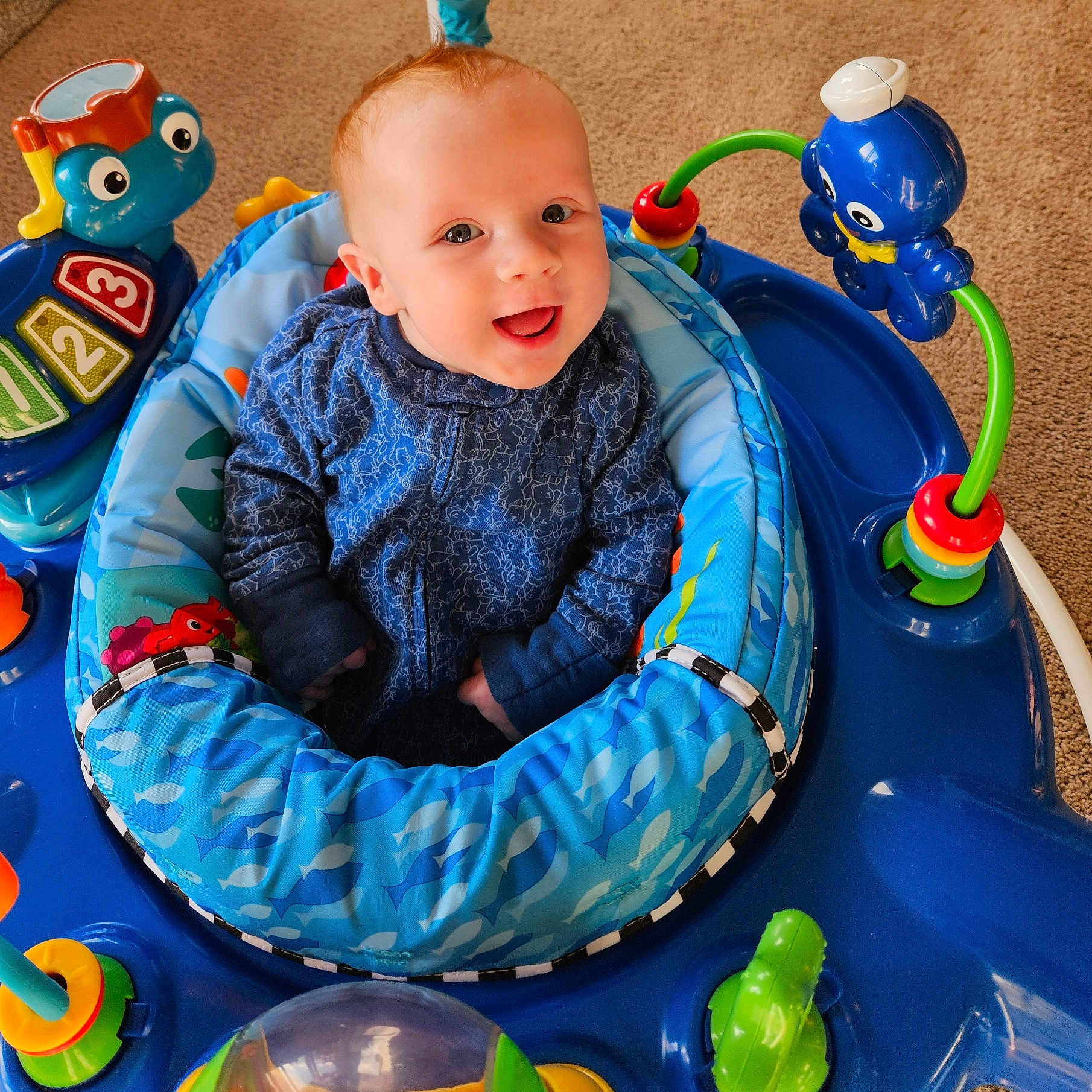 Wyatt joined the competition — help win amazing prizes! baby, balloon, birthdaycake, cake, couch, cream, crib, face, furniture, head, indoors, infantbed, inflatable, outdoorplayarea, outdoors, person, photography, playarea, portrait, toy