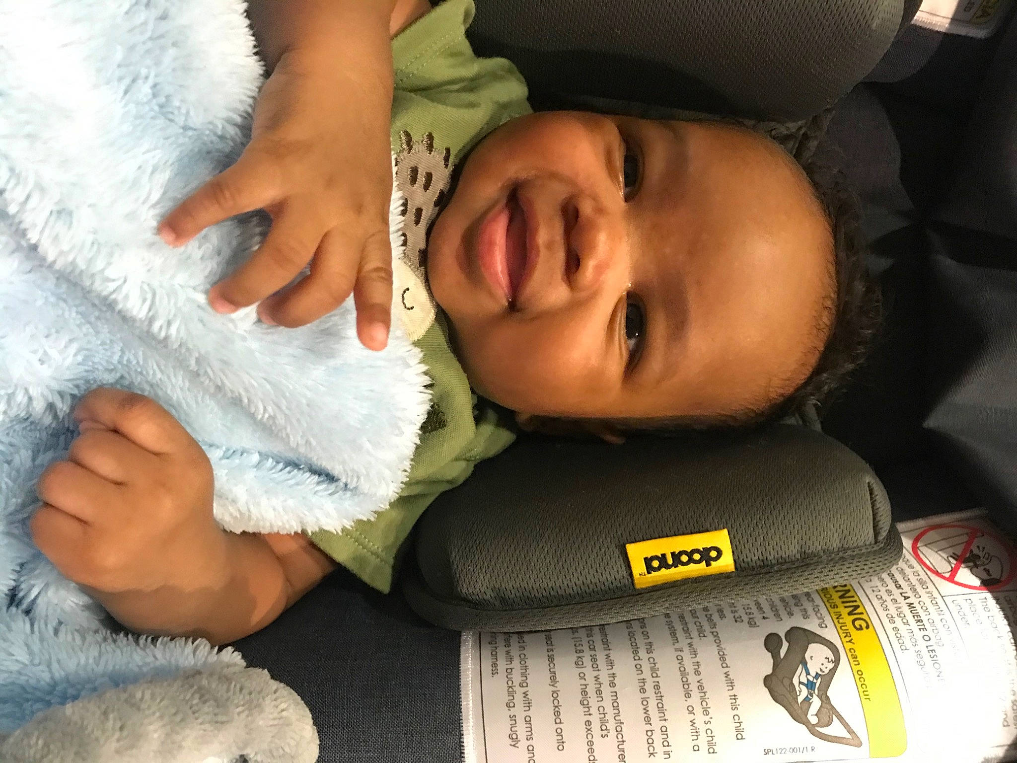 Courtney joined the competition — help win amazing prizes! baby, baby_toddler_clothing, cheek, child, chin, comfort, facial_expression, finger, gesture, green, hand, happy, human, mouth, nail, nose, person, skin, smile, thumb