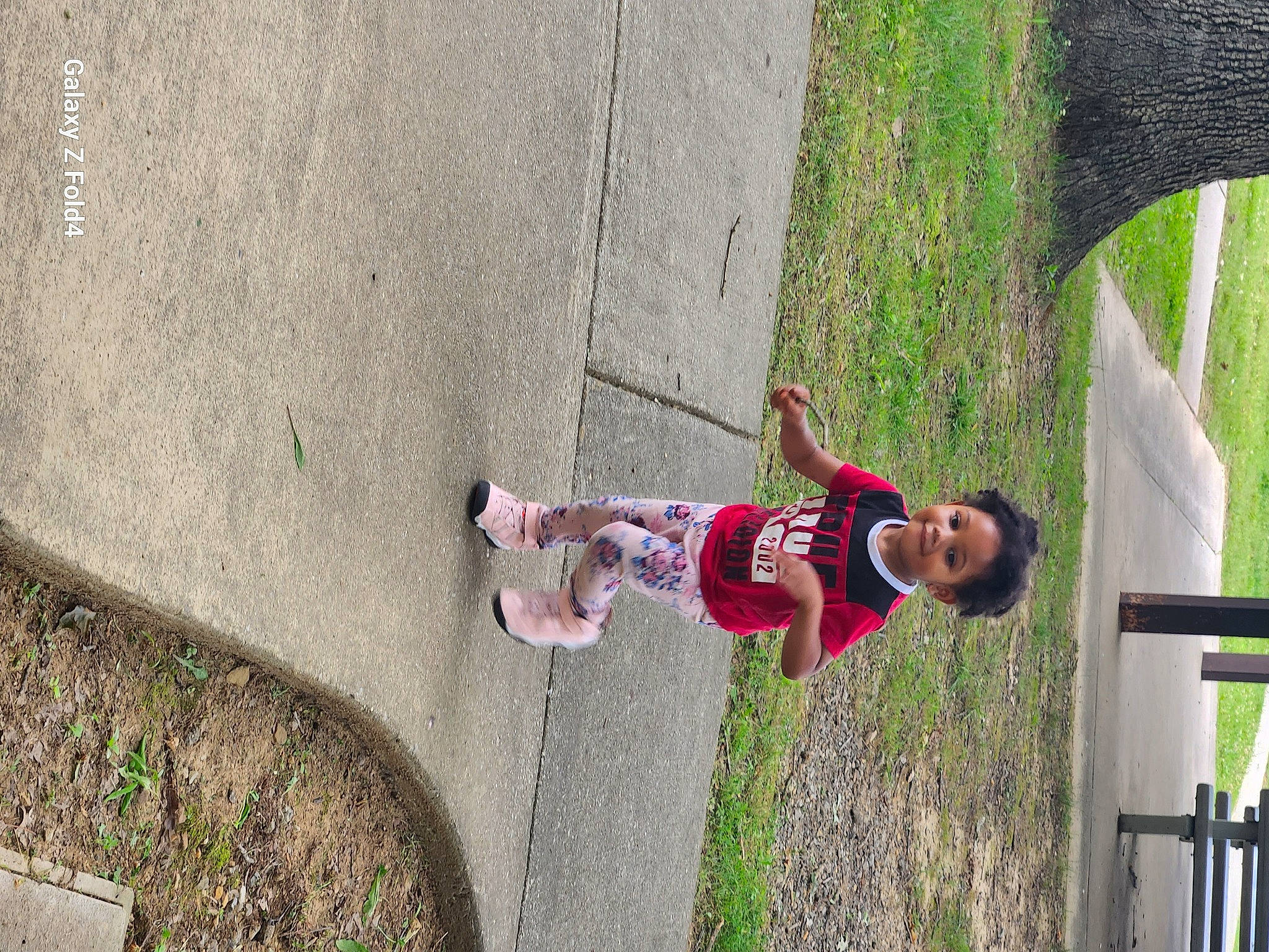 Melahdee joined the competition — help win amazing prizes! adventure, asphalt, baby, child, city, concrete, fun, grass, joy, landscape, leisure, people_in_nature, person, plant, recreation, road_surface, shadow, sidewalk, toddler, tree