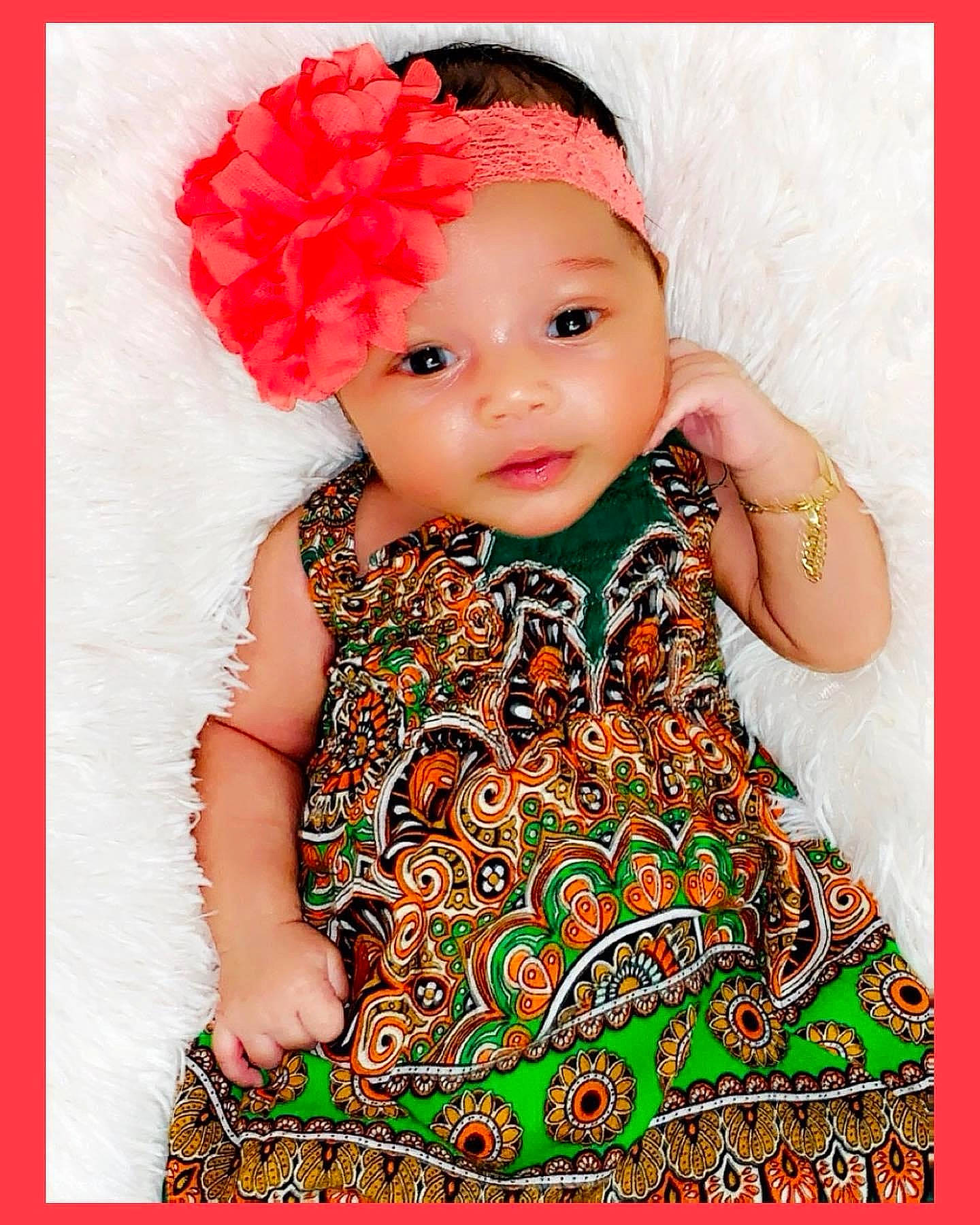 Brylee joined the competition — help win amazing prizes! baby, baby_toddler_clothing, beauty, child, clothing, day_dress, dress, face, happy, hat, headwear, magenta, one_piece_garment, pattern, peach, people_in_nature, person, pink, product, sleeve