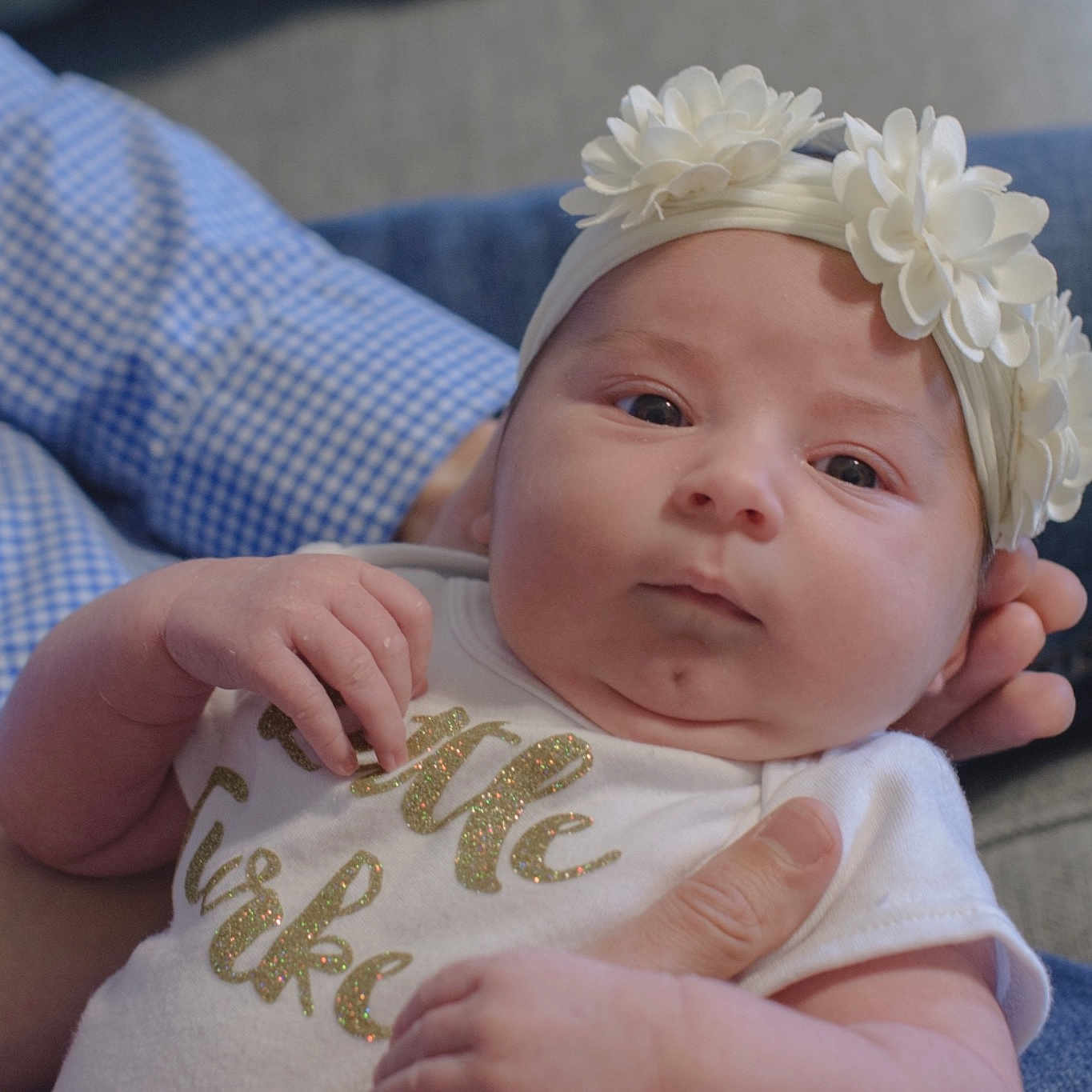 Mina joined the competition — help win amazing prizes! cheek, child, girl, hair_accessory, infant, person, product, skin, toddler