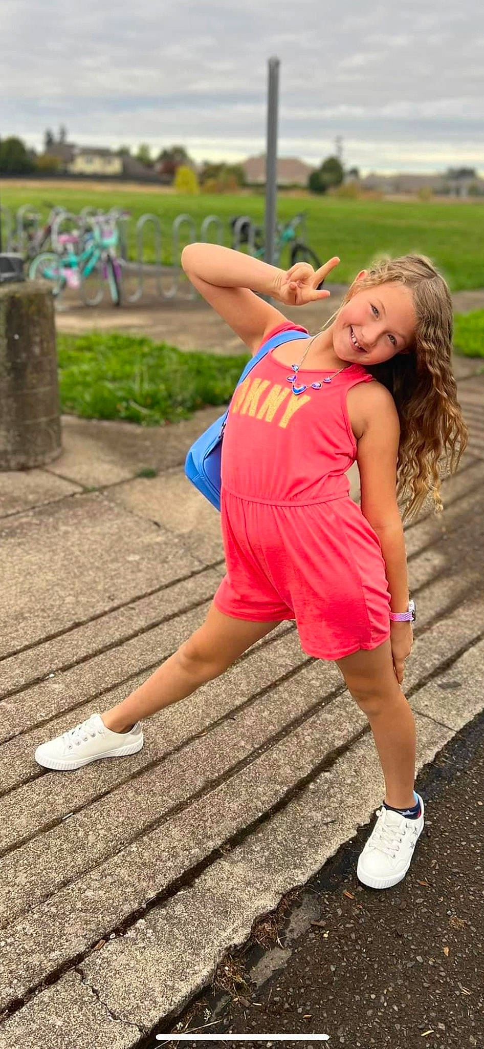 Lillyonna joined the competition — help win amazing prizes! child, dress, electric_blue, entertainment, event, flash_photography, fun, grass, happy, human_leg, joy, knee, leisure, person, plant, recreation, sandal, shoe, sneakers, sportswear