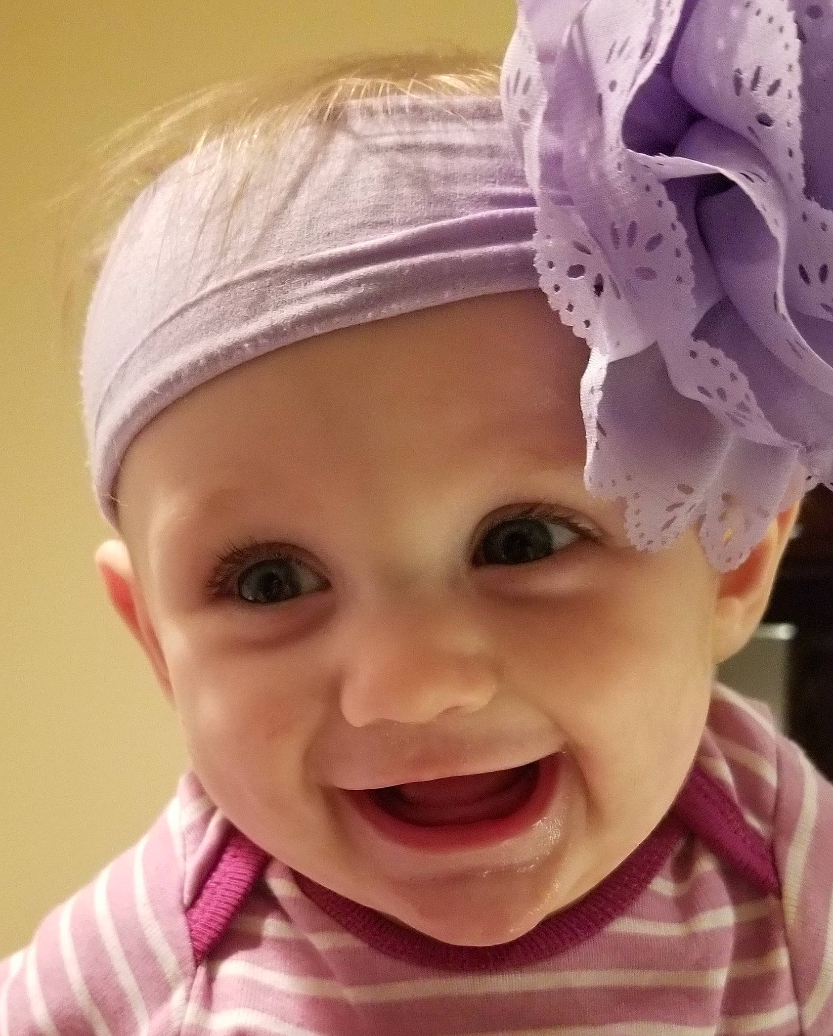 Madalynn joined the competition — help win amazing prizes! baby, bonnet, cheek, child, clothing, face, facial_expression, fashion_accessory, forehead, hair_accessory, happy, head, headgear, headwear, lip, mouth, nose, person, pink, skin