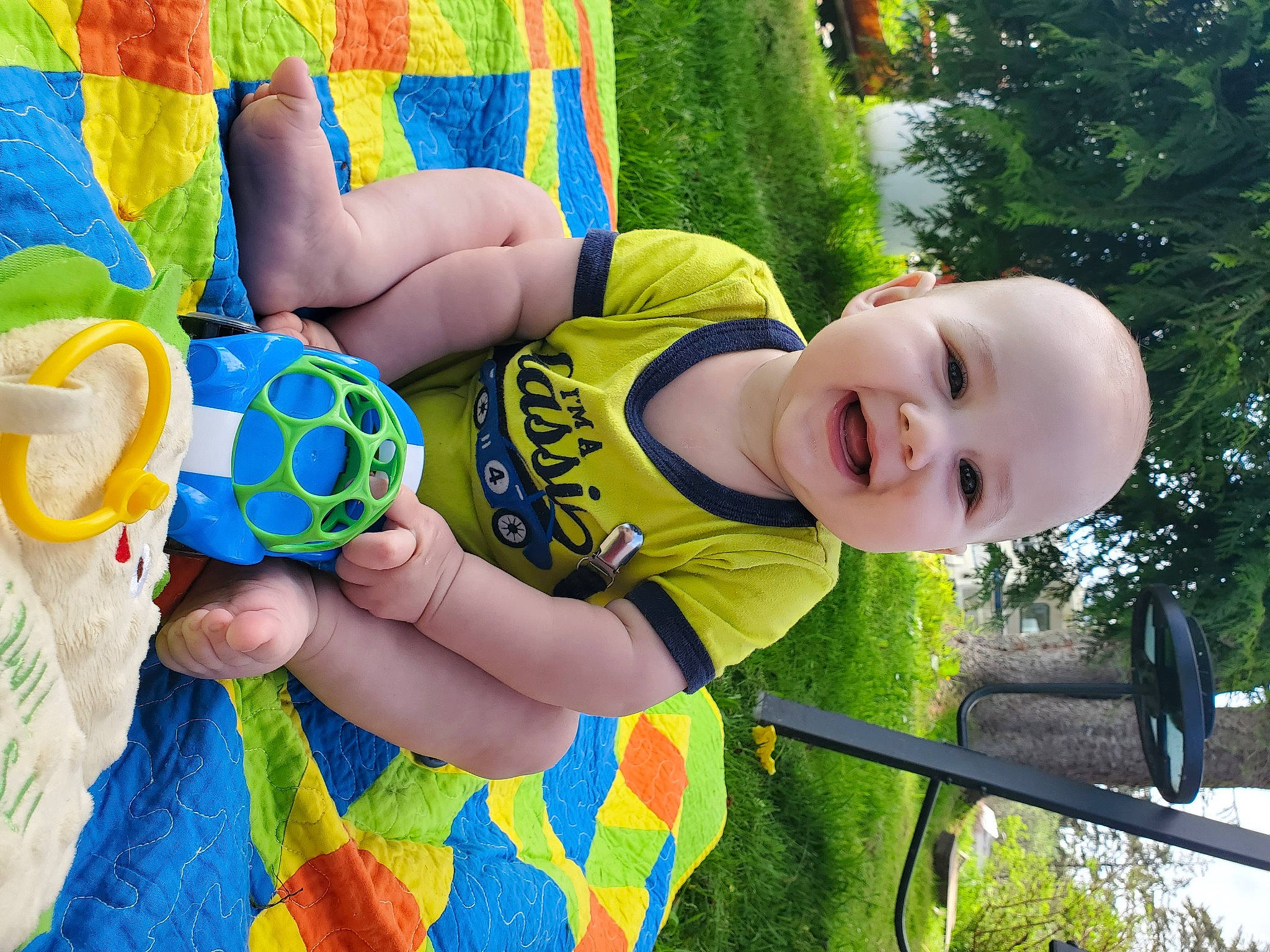 Paul is registered to the contest to win money with this photo: beauty, child, facial_expression, finger, fun, grass, green, happy, joy, leisure, nature, people, people_in_nature, person, plant, product, smile, snapshot, summer, toddler