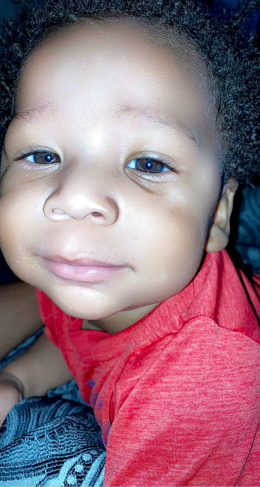 Jacari joined the competition — help win amazing prizes! baby, black_hair, blue, cheek, child, chin, ear, eyebrow, eyelash, flash_photography, forehead, happy, iris, lip, mouth, nose, person, pink, skin, smile