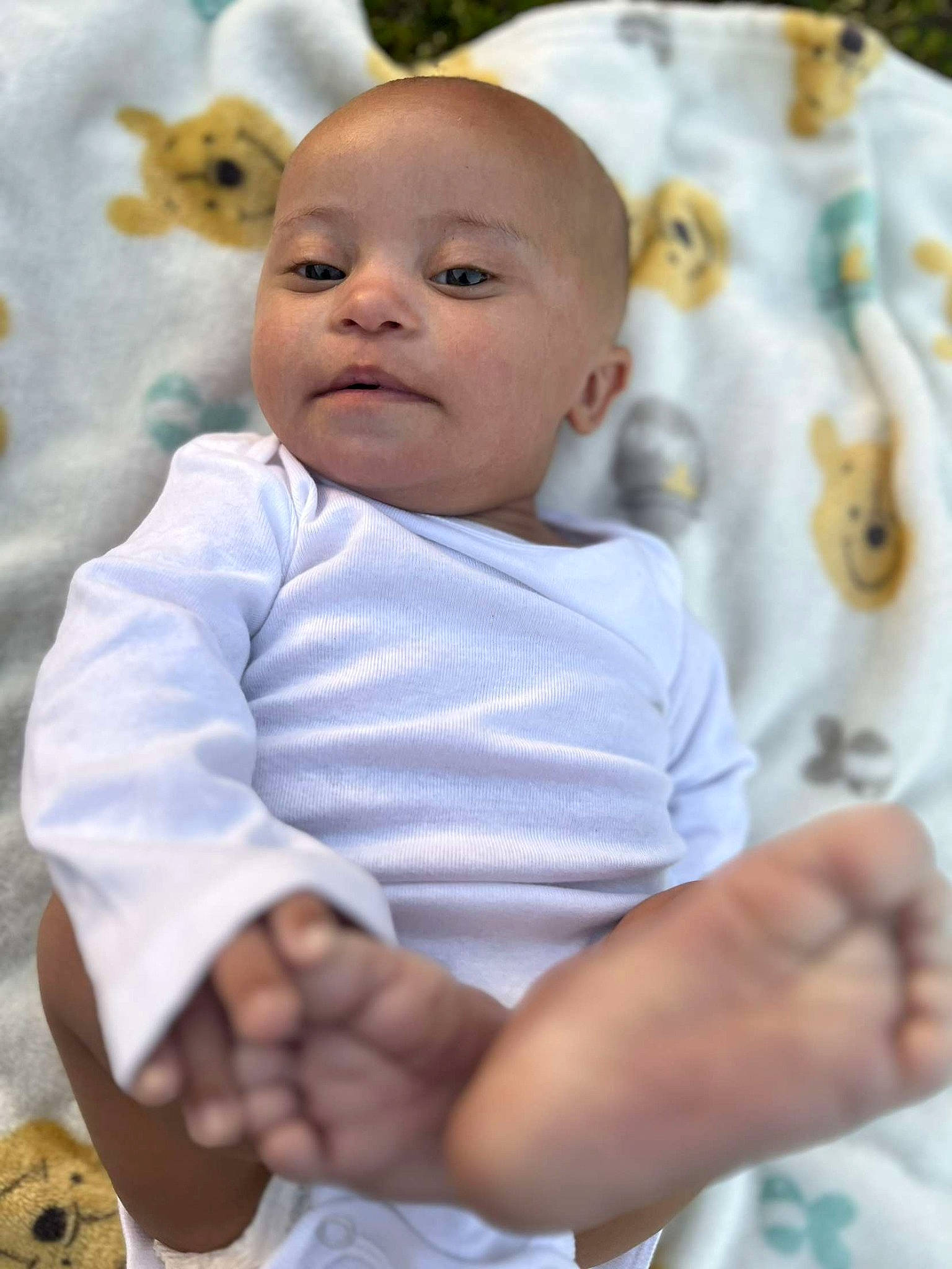 Kendrick joined the competition — help win amazing prizes! baby, baby_toddler_clothing, cheek, child, chin, event, finger, fun, gesture, happy, head, iris, nose, person, product, sitting, skin, sleeve, smile, t_shirt