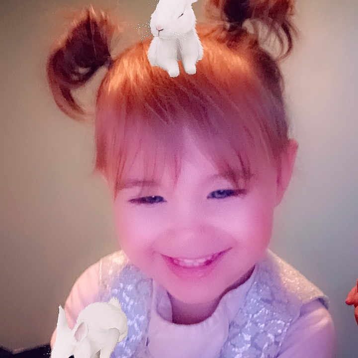 Ameila joined the competition — help win amazing prizes! baby, bodypart, clothing, costume, cream, dessert, doll, dress, face, finger, food, hair, hand, happy, head, person, photography, portrait, smile, toy