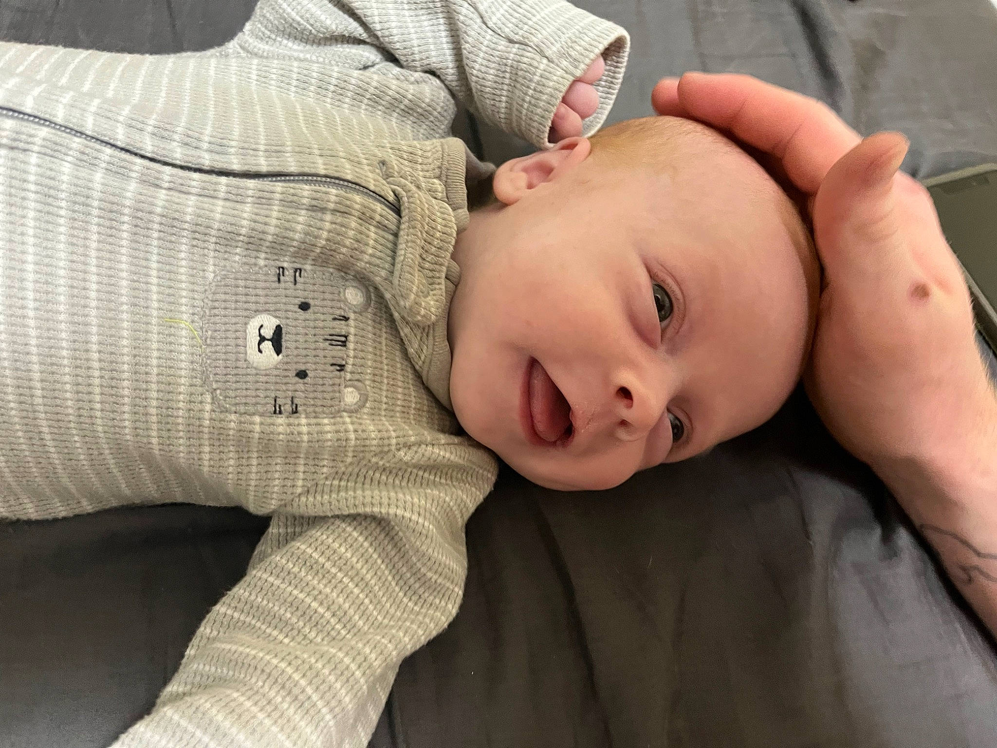 Kyson is registered to the contest to win money with this photo: baby, baby_toddler_clothing, cheek, child, comfort, eyelash, grass, linens, nose, person, portrait_photography, sitting, skin, sleep, sleeve, toddler, wood