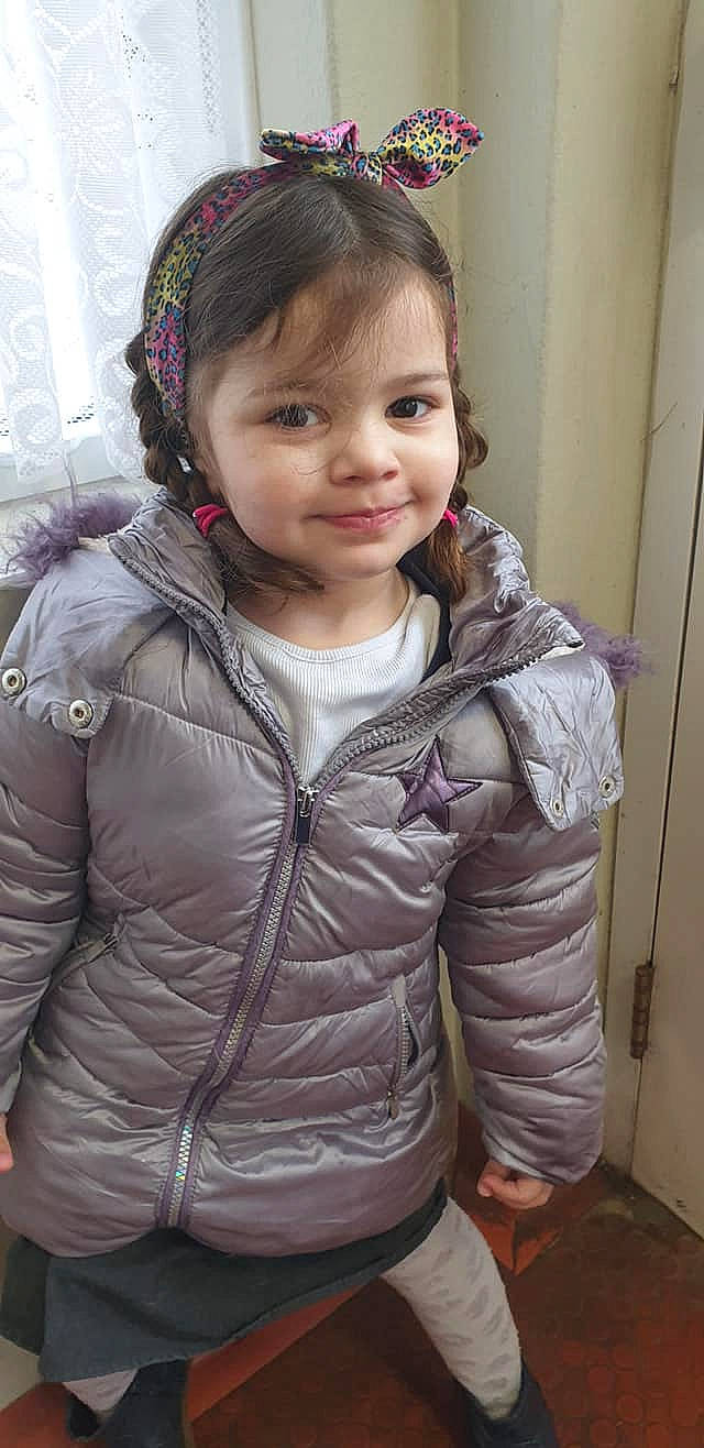 Anaya joined the competition — help win amazing prizes! black_hair, cheek, child, child_model, ear, eye, face, forehead, hair, hairstyle, iris, jacket, long_hair, nose, organ, outerwear, person, skin, smile, toddler