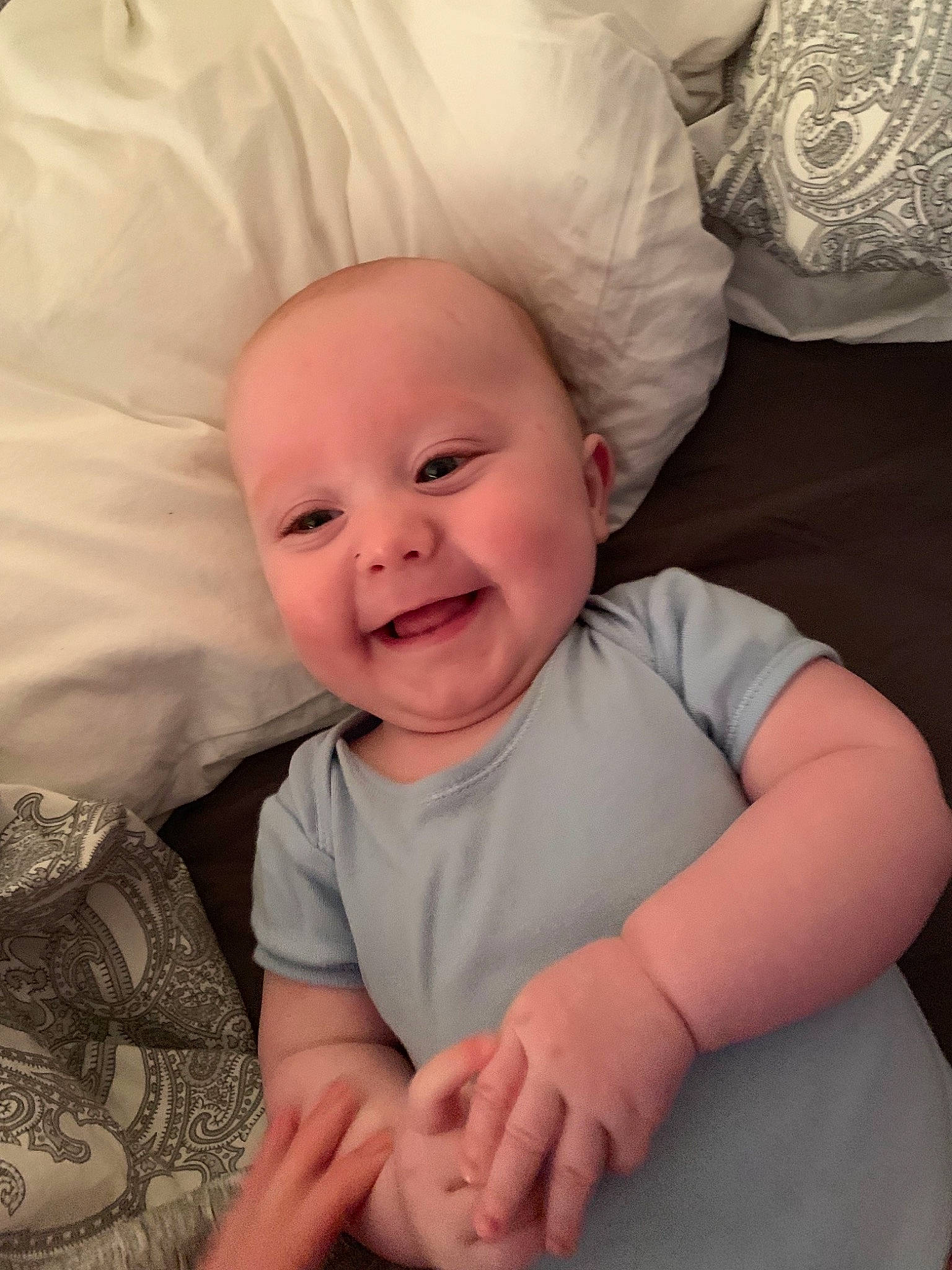 Tommy joined the competition — help win amazing prizes! arm, baby, cheek, child, eye, face, facial_expression, family, fun, happy, head, iris, joy, laugh, mouth, nose, people, person, sitting, skin