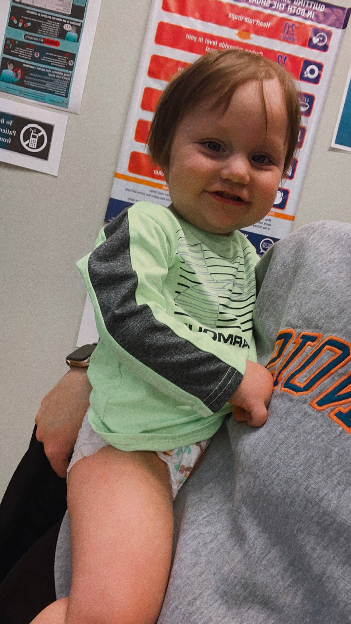 Daxton joined the competition — help win amazing prizes! arm, baby_toddler_clothing, child, comfort, cool, elbow, finger, hairstyle, human_leg, joint, joy, knee, leg, person, sitting, sleeve, smile, t_shirt, thigh, thumb