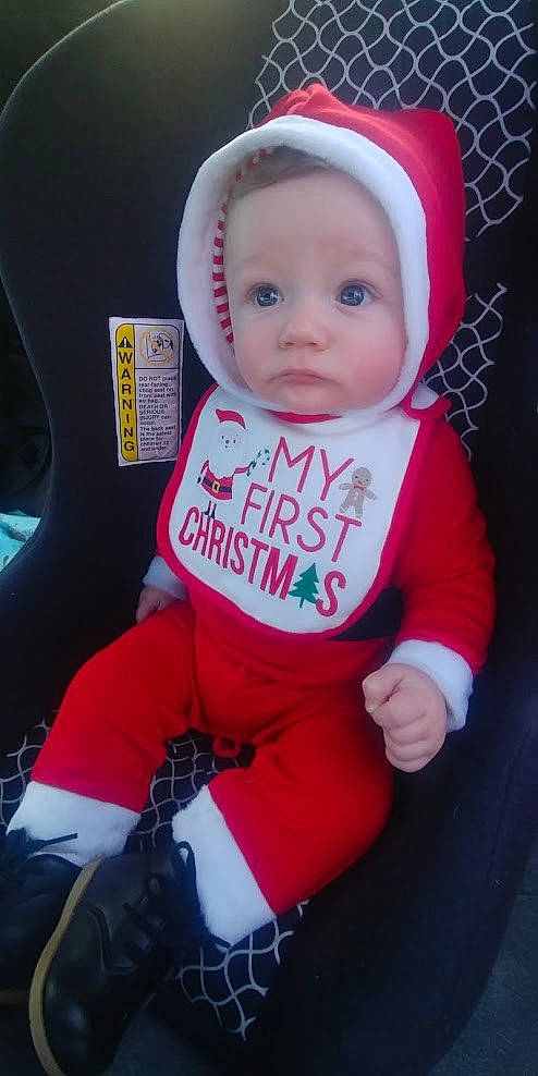 Ryder James is registered to the contest to win money with this photo: baby, baby_carriage, baby_products, baby_safety, baby_toddler_clothing, cap, car_seat, chair, child, comfort, face, headwear, magenta, outerwear, person, personal_protective_equipment, pink, product, sitting, sleeve