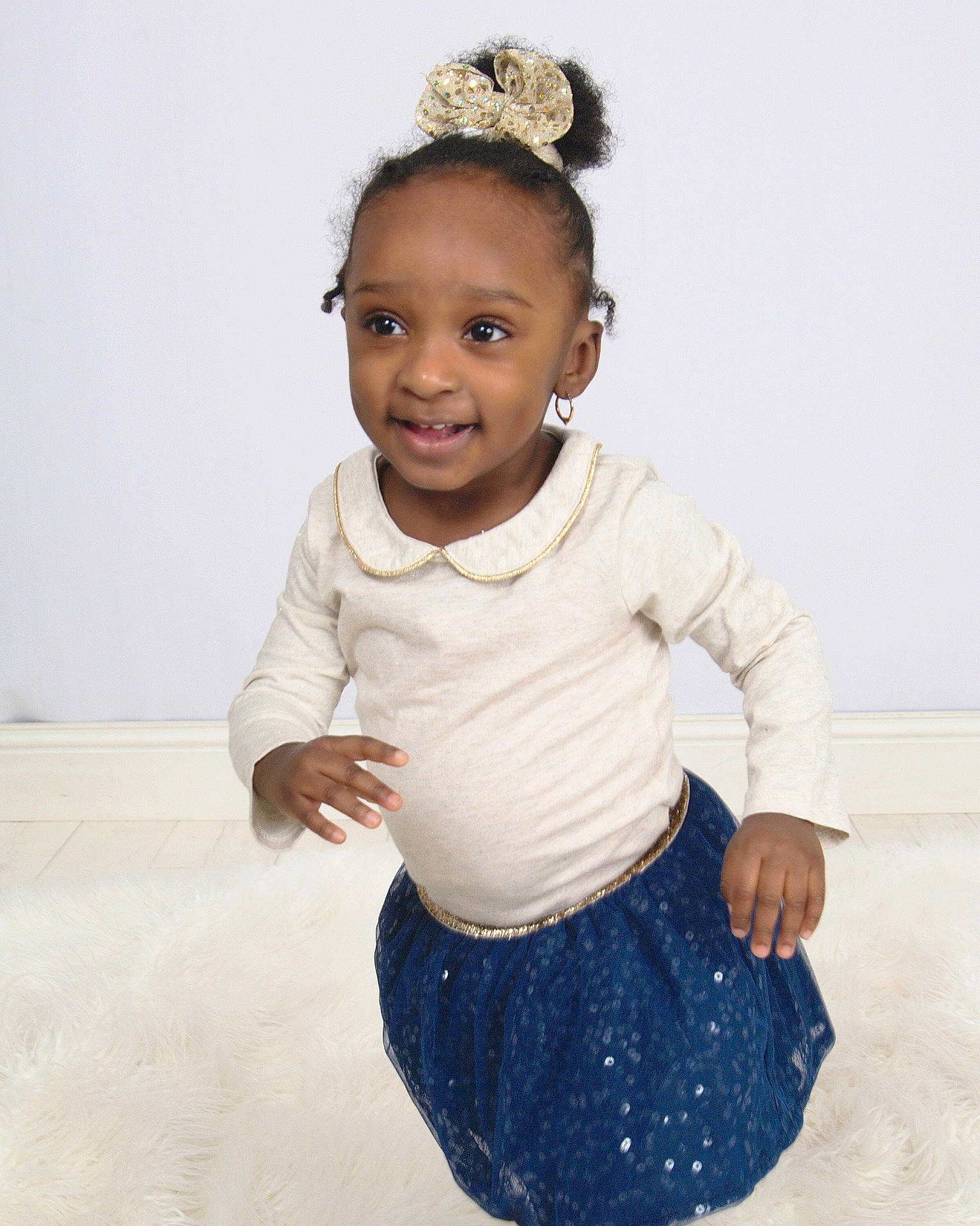 Harmony Jackson joined the competition — help win amazing prizes! abdomen, child, child_model, girl, hair_accessory, joy, outerwear, pattern, person, shoulder, sleeve, smile, standing, sweater, toddler, trunk