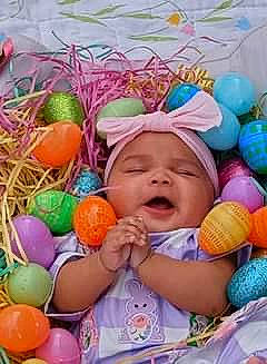 Audrina joined the competition — help win amazing prizes! baby, baby_products, baby_toddler_clothing, basket, beauty, child, comfort, easter, event, fun, happy, headwear, linens, people_in_nature, person, play, product, room, smile, sweetness