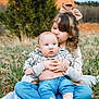 Katie Gardner is registered to the contest to win money with this photo: baby, blanket, bow, boy, child, clothing, cute, fur_vest, girl, grass, happy, holding, jeans, kiss, nature, outdoor, portrait, shoes, sitting, toddler