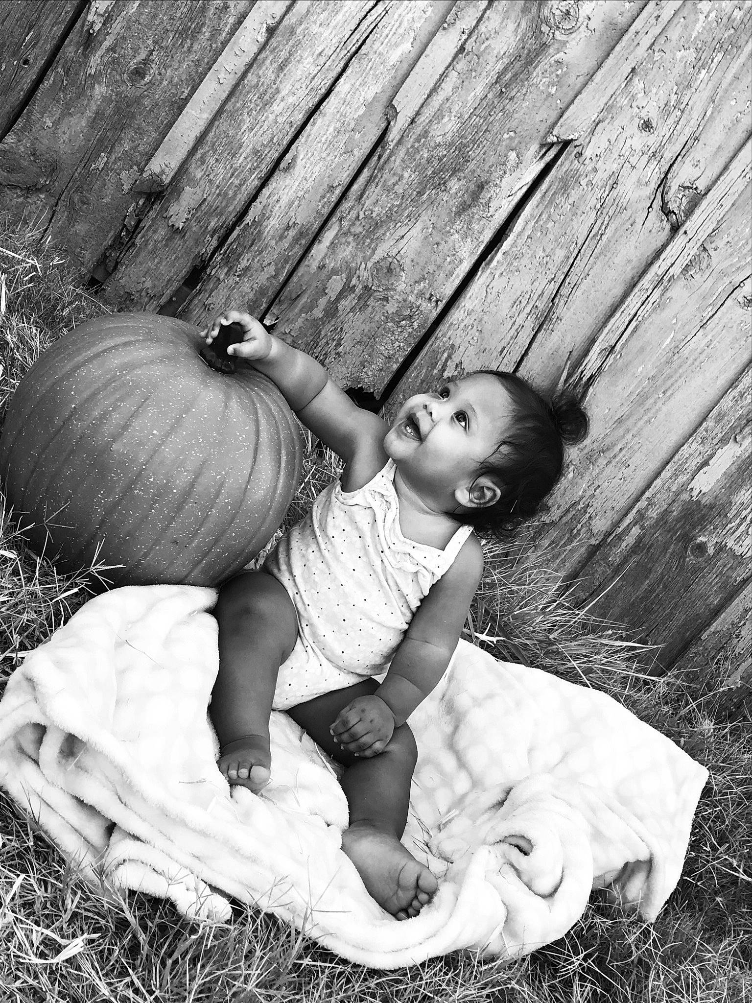 Maddelyn is registered to the contest to win money with this photo: _and_melon_family, _gourd, baby, baby_toddler_clothing, calabaza, comfort, cucumber, cucurbita, foot, gourd, natural_foods, person, photo_shoot, produce, pumpkin, sitting, squash, toddler, vegan_nutrition, vegetable