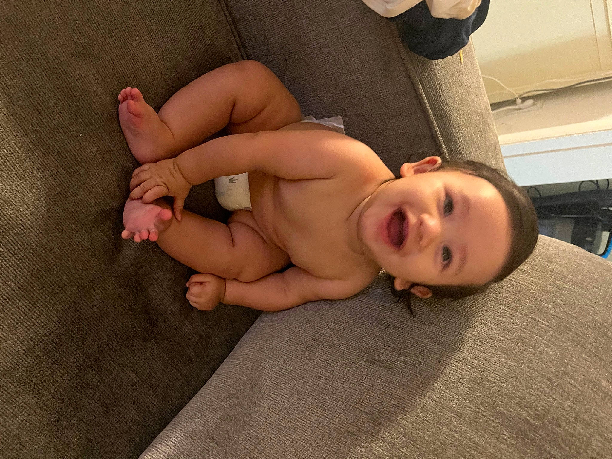 Elijah joined the competition — help win amazing prizes! abdomen, baby, barefoot, chest, comfort, elbow, eye, finger, flooring, foot, hardwood, human_leg, knee, person, shoulder, skin, thigh, thumb, toddler, trunk