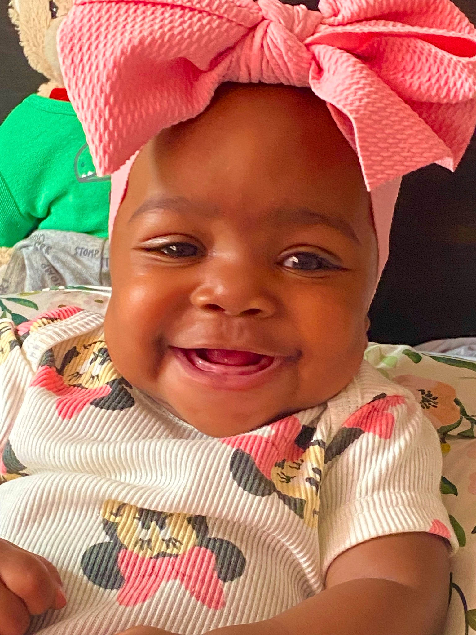 Secret is registered to the contest to win money with this photo: adaptation, beauty, cheek, child, chin, eyebrow, face, forehead, fun, happy, human_body, joy, lip, mouth, nose, person, pink, red, skin, smile