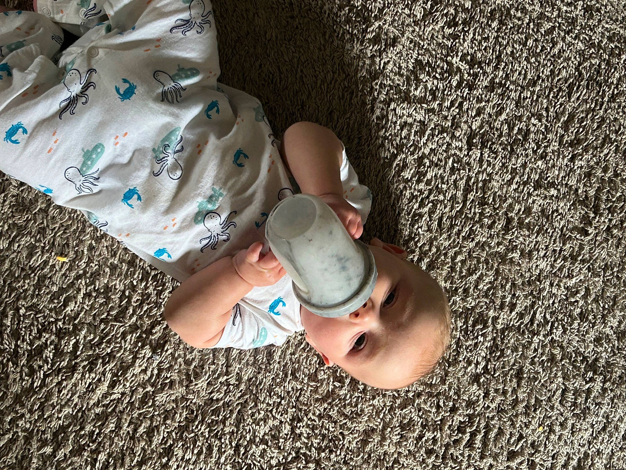 Colter joined the competition — help win amazing prizes! baby, barefoot, child, finger, flooring, foot, fun, gesture, grass, hat, human_body, human_leg, leg, nail, people_in_nature, person, sand, soil, thumb, toddler