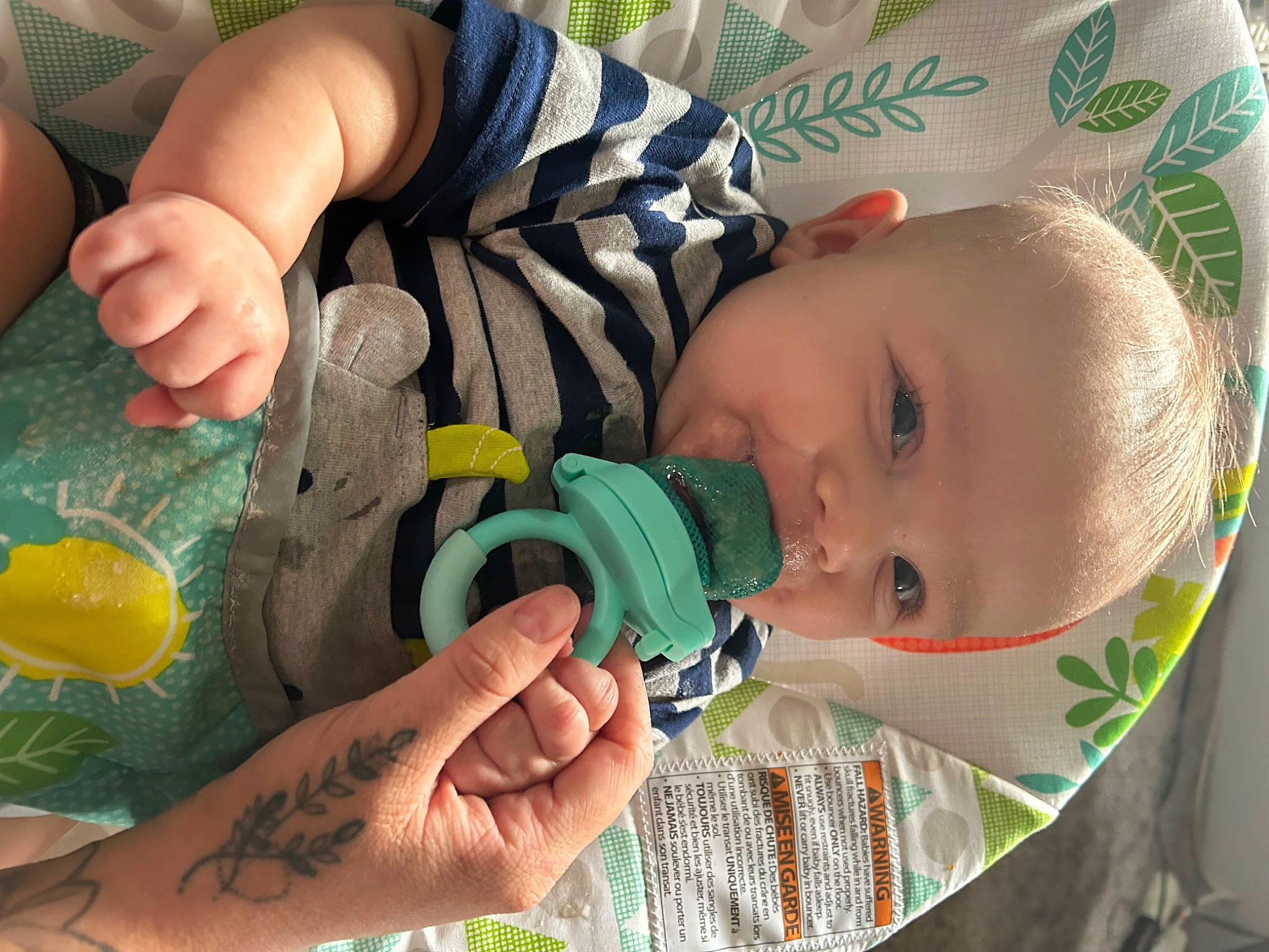 Colter joined the competition — help win amazing prizes! baby, baby_products, baby_toddler_clothing, cheek, child, eyelash, finger, grass, hand, iris, lip, mouth, nail, nose, person, play, skin, tableware, thumb, toddler
