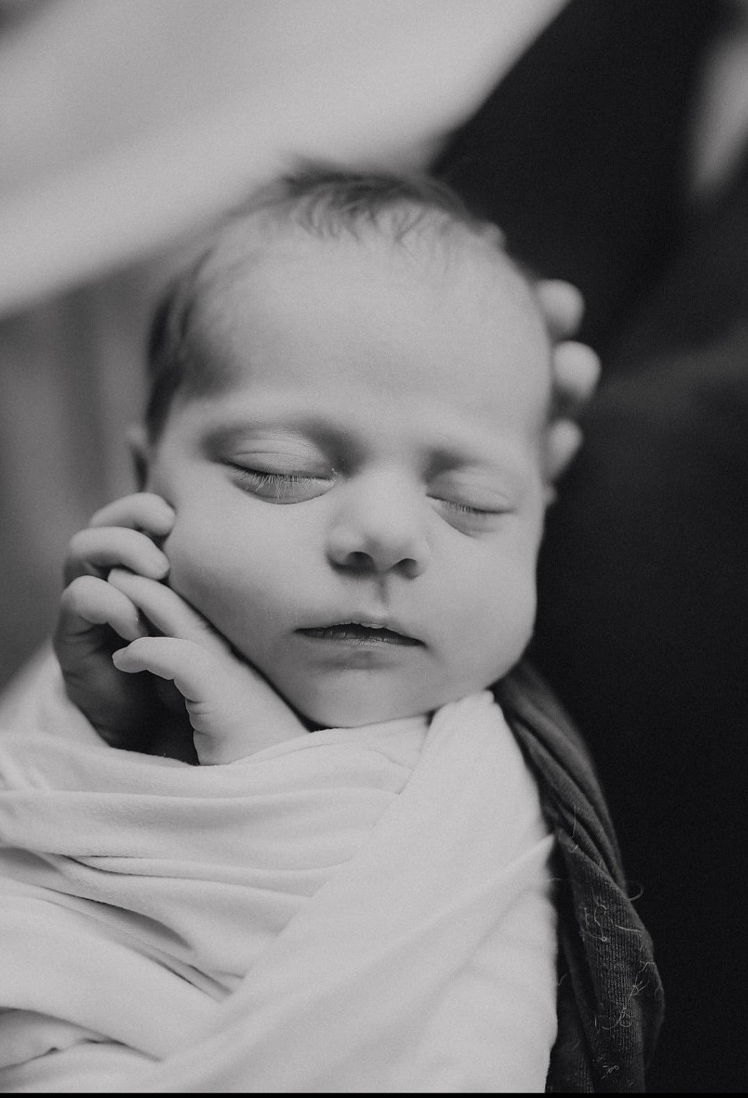 Scarlett joined the competition — help win amazing prizes! arm, baby, baby_toddler_clothing, black_and_white, cheek, chin, comfort, eyebrow, finger, flash_photography, gesture, hand, happy, iris, lip, monochrome_photography, nose, person, sleeve, smile