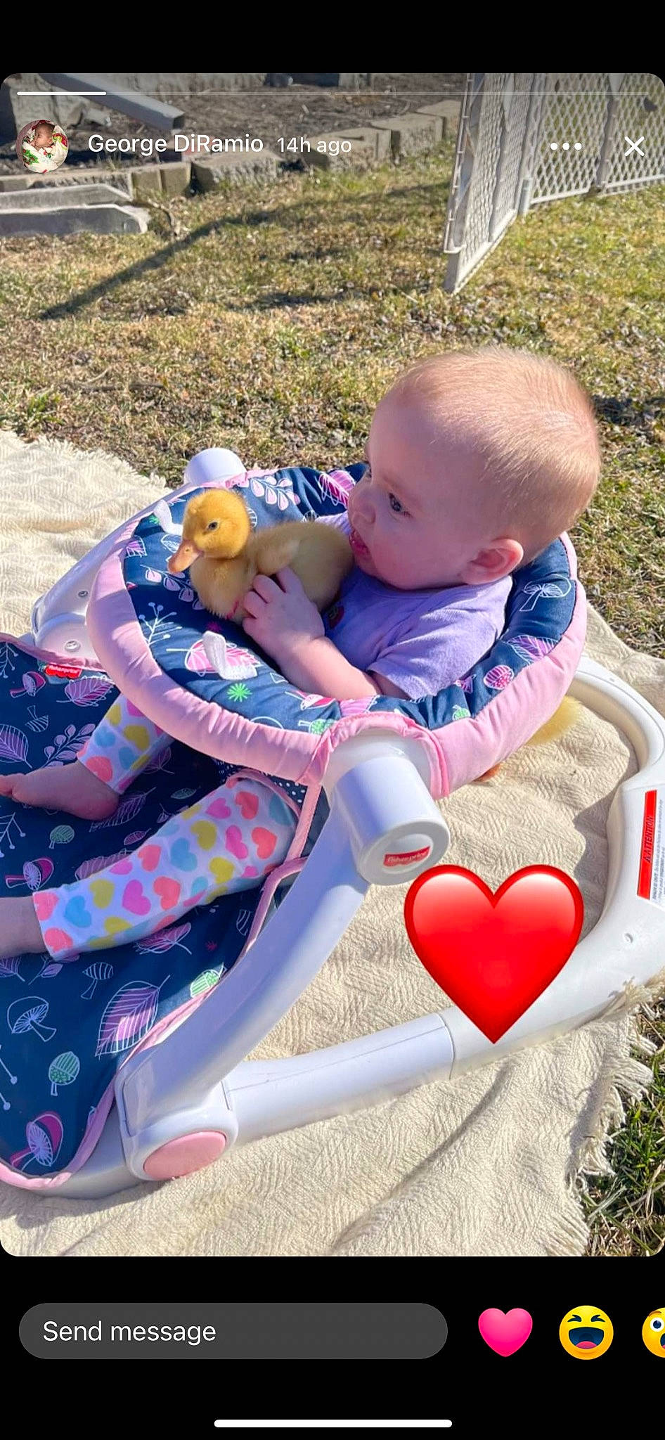 Serenity joined the competition — help win amazing prizes! baby, baby_toddler_clothing, child, comfort, face, fun, grass, happy, head, lap, leisure, mammal, people_in_nature, person, pink, product, recreation, sitting, textile, toddler