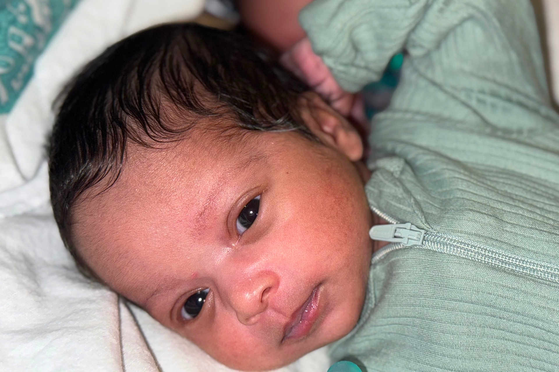 Raelynn joined the competition — help win amazing prizes! architecture, baby, bed, bodypart, building, cushion, electronics, face, finger, furniture, hand, happy, head, homedecor, hospital, newborn, person, photography, portrait, smile