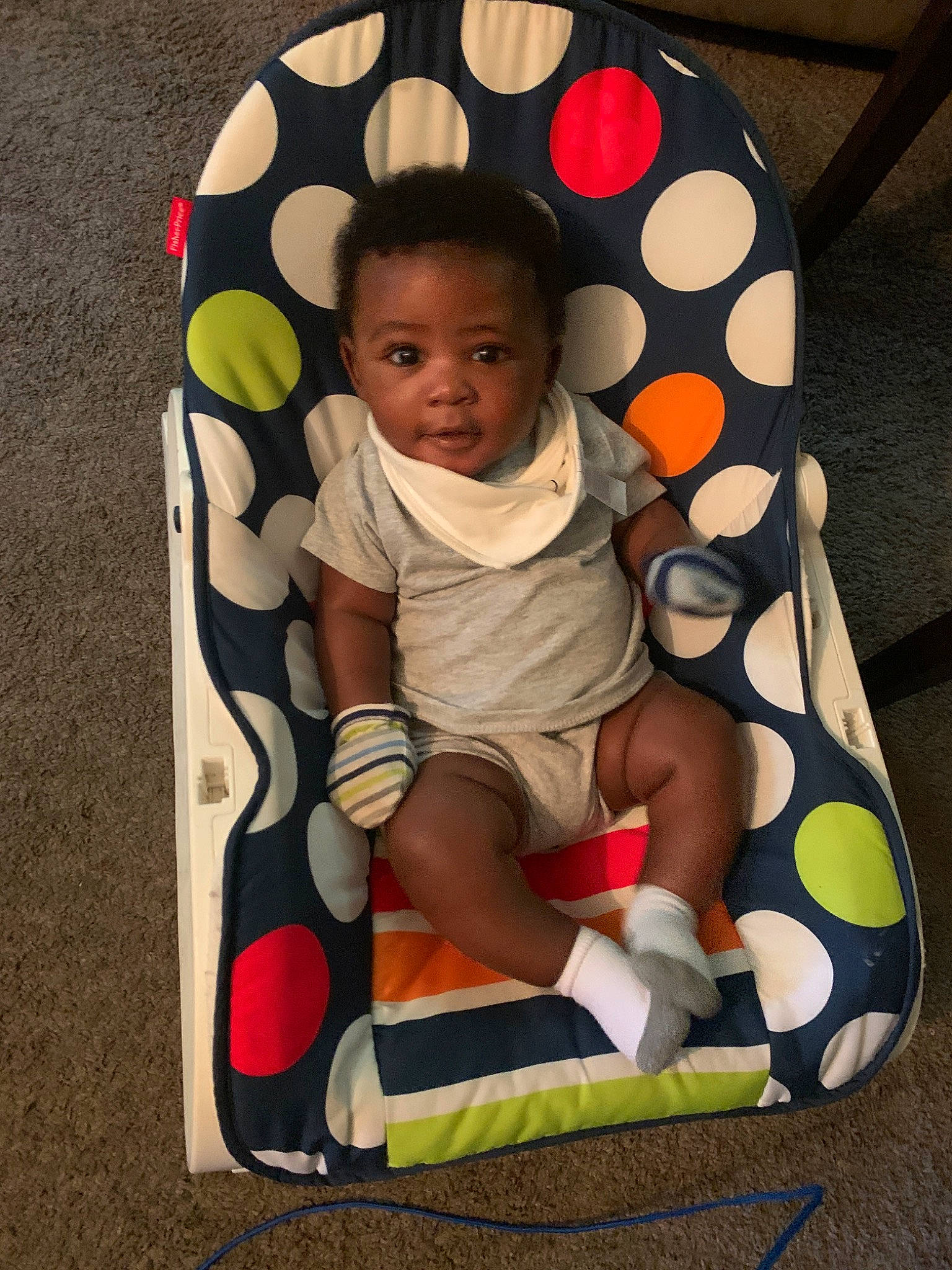 Deandre is registered to the contest to win money with this photo: baby, baby_products, baby_toys, child, person, play, product, sitting, toddler