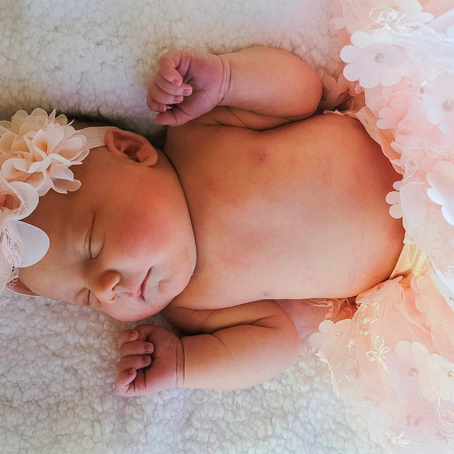Avyonna is registered to the contest to win money with this photo: art, baby, baby_sleeping, baby_toddler_clothing, child, comfort, embellishment, fashion_accessory, finger, flash_photography, hair_accessory, head, headband, headgear, headpiece, jewellery, pink, skin, thigh, toddler