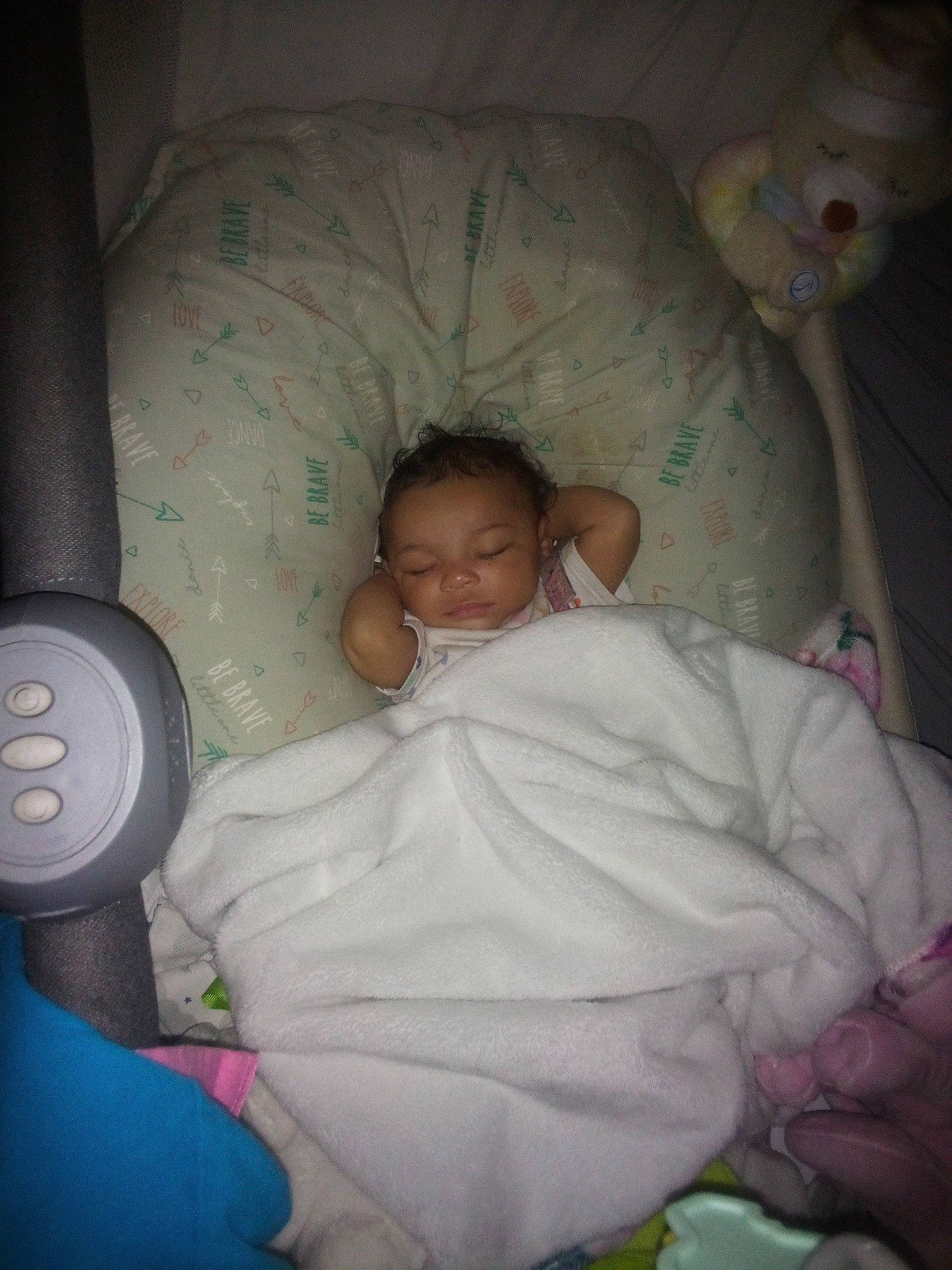 Annalise joined the competition — help win amazing prizes! baby, baby_products, baby_safety, baby_sleeping, baby_toddler_clothing, bed, bedding, bedtime, car_seat, cheek, child, comfort, flash_photography, fun, infant_bed, linens, nap, person, room, sitting