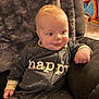 Waylon joined the competition — help win amazing prizes! baby, casual, chair, child, comfort, cozy, cute, furniture, happy, indoor, infant, onesie, person, plush, portrait, relaxed, smile, soft, star_pattern, young