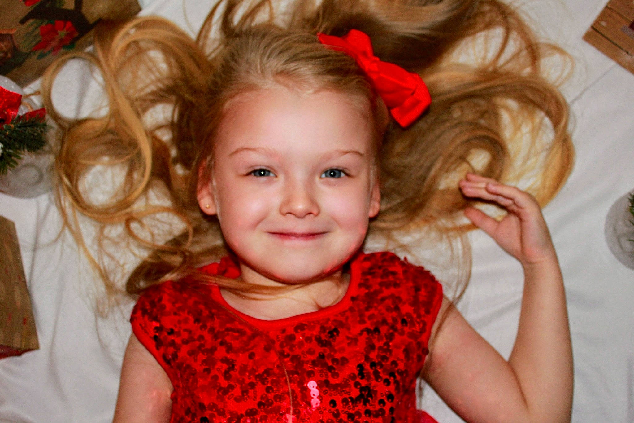 Keylee joined the competition — help win amazing prizes! beauty, cheek, child, dress, event, eyelash, facial_expression, fun, happy, head, human, iris, joy, neck, people, person, pink, red, skin, smile