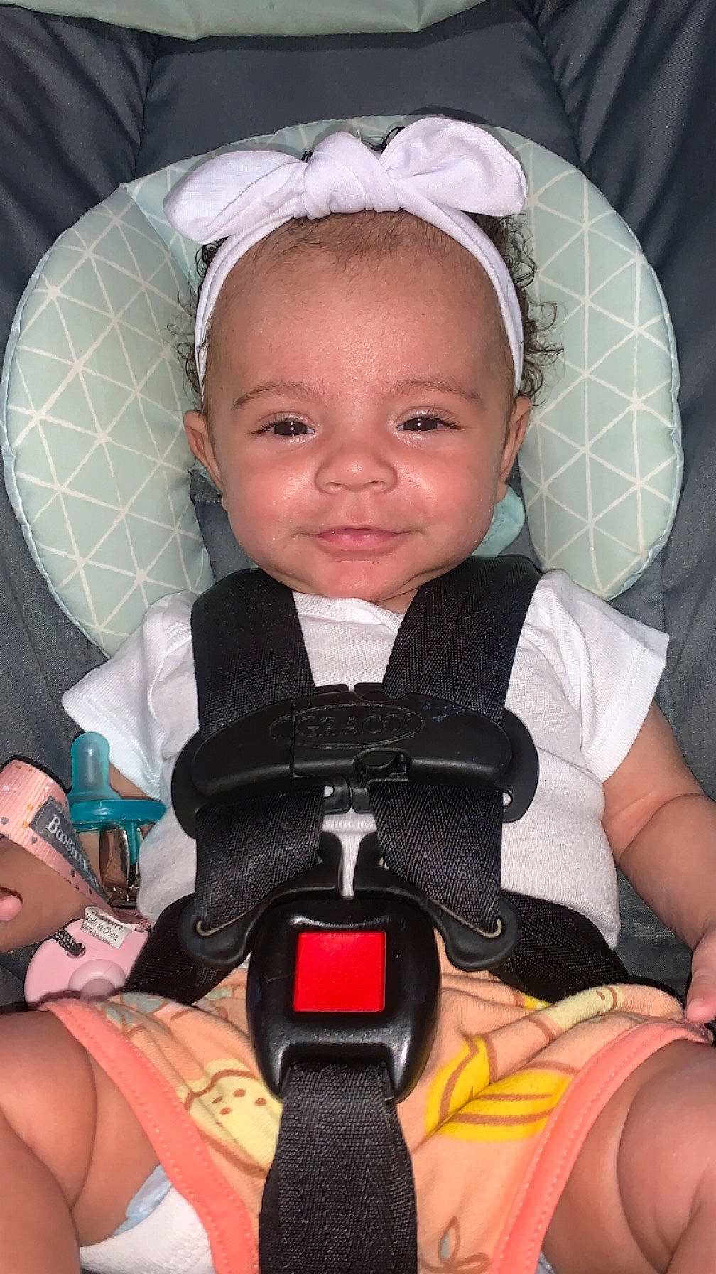 Amara is registered to the contest to win money with this photo: baby, baby_in_car_seat, baby_products, baby_toddler_clothing, car_seat, carmine, child, comfort, fun, happy, nail, organ, person, product, seat_belt, service, sitting, skin, smile, thigh