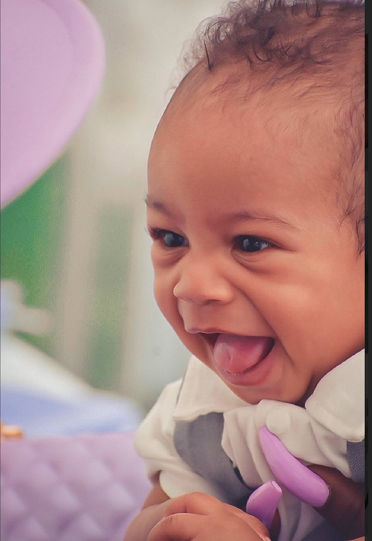 Mekhi joined the competition — help win amazing prizes! arm, baby, baby_toddler_clothing, cheek, chin, eyebrow, eyelash, face, finger, gesture, happy, iris, lip, mouth, nose, person, pink, skin, smile, thumb