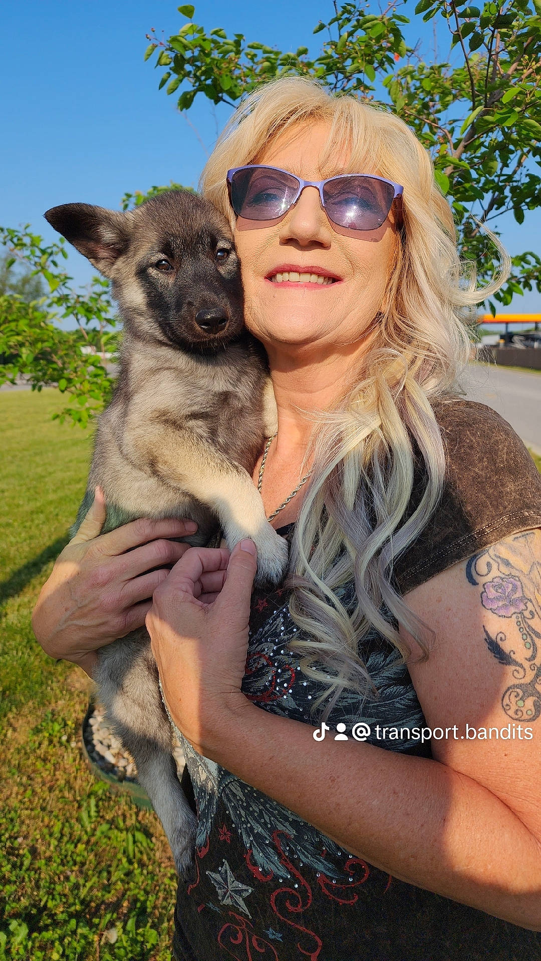 Smokey joined the competition — help win amazing prizes! baseball_cap, eyewear, fawn, gesture, goggles, grass, happy, hat, jewellery, landscape, plant, sky, smile, summer, sunglasses, terrestrial_animal, travel, tree, vision_care, wildlife_biologist