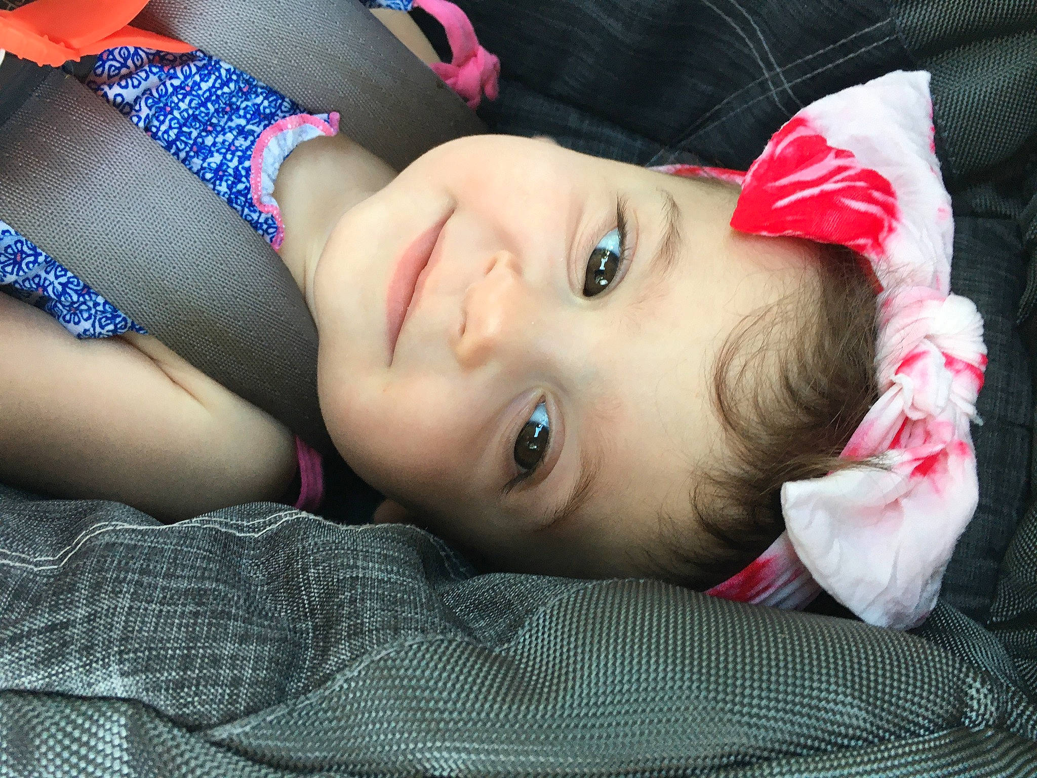 Lita joined the competition — help win amazing prizes! black_hair, child, cool, dress, eye, eyebrow, eyelash, facial_expression, flash_photography, grass, hairstyle, happy, iris, joy, lip, mouth, nose, person, plaid, plant