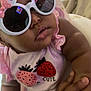 Ava joined the competition — help win amazing prizes! baby, child, sunglasses, pink, cute, strawberry, outfit, infant, hand, indoor, closeup, face, accessory, adorable, fashion, person, eyewear, soft, skin, holding