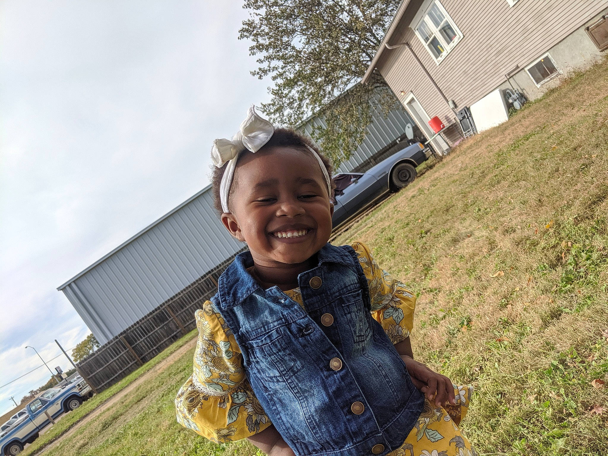 Jhene is registered to the contest to win money with this photo: adaptation, child, fun, grass, house, joy, mountain, person, photography, plant, smile, toddler, tree, vacation