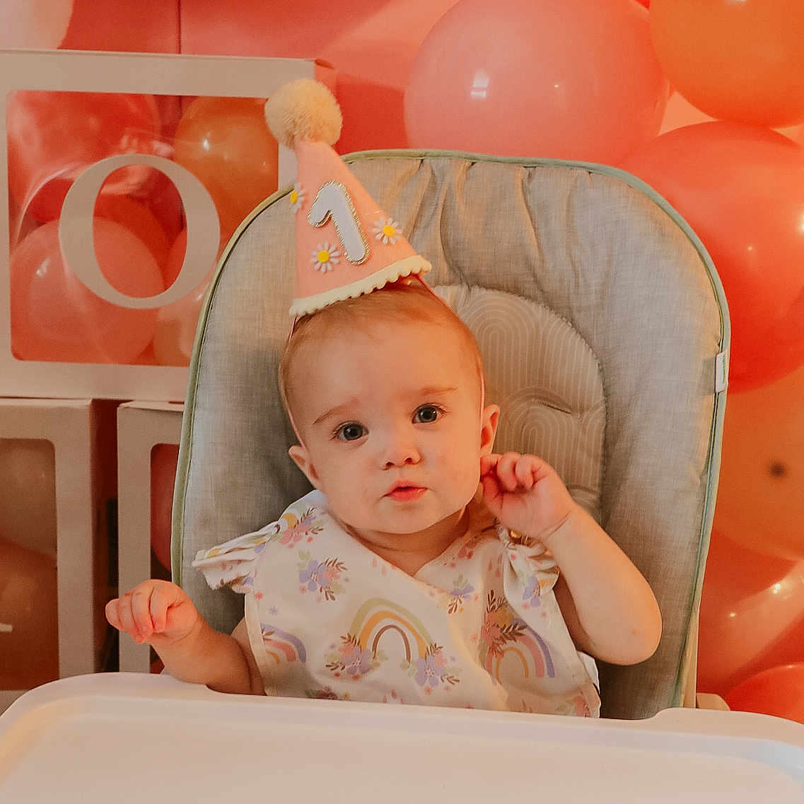 Anastasia joined the competition — help win amazing prizes! baby, balloon, bodypart, bonnet, clothing, crib, face, finger, furniture, hand, hat, head, indoors, infantbed, newborn, partyhat, people, person, photography, portrait