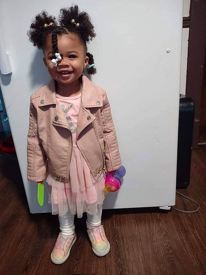 Janessa joined the competition — help win amazing prizes! afro, baby_toddler_clothing, child, costume, door, fashion_design, flooring, formal_wear, fun, happy, hardwood, jewellery, joy, necklace, outerwear, pattern, person, room, sleeve, smile