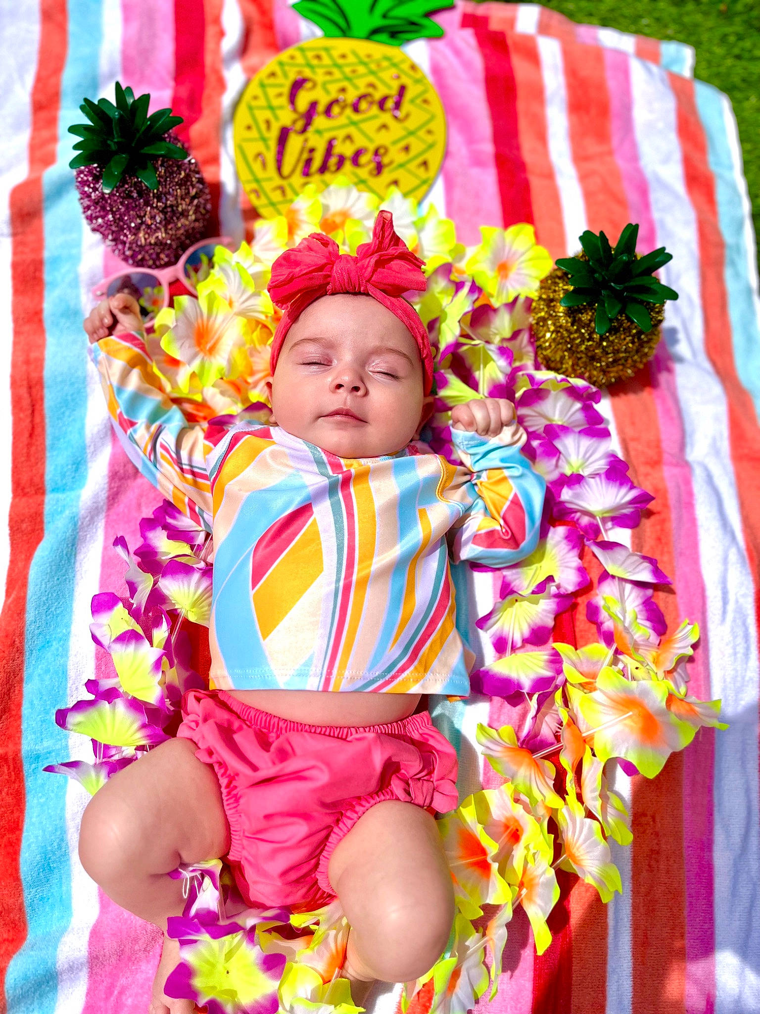 Novalynn joined the competition — help win amazing prizes! baby, baby_products, baby_toddler_clothing, child, event, festival, fun, green, happy, headwear, linens, magenta, pattern, people_in_nature, person, pink, product, red, textile, toddler