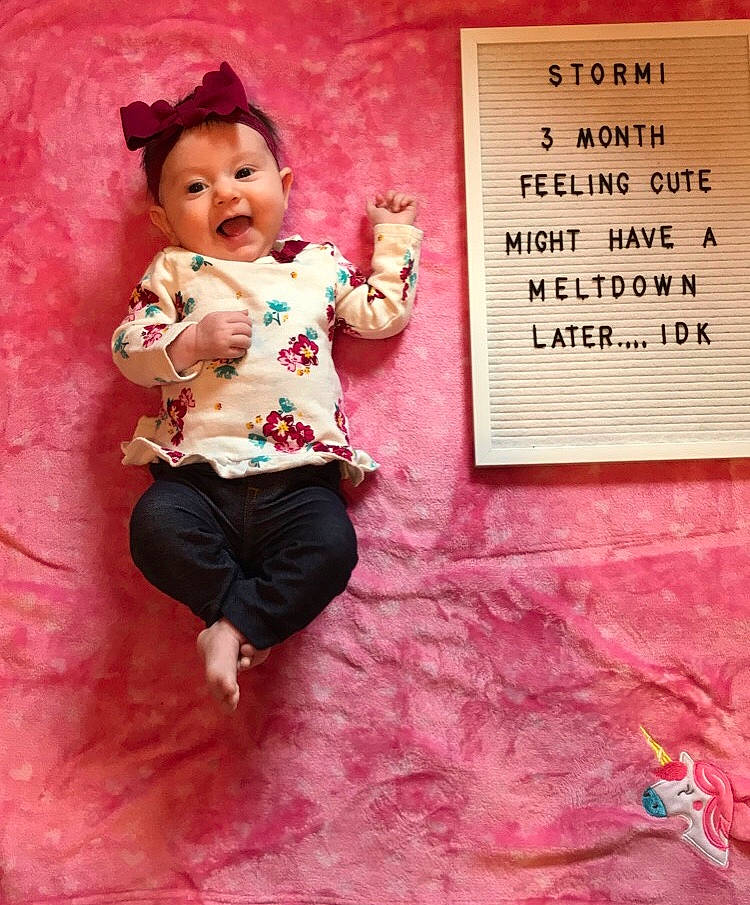 Stormi joined the competition — help win amazing prizes! cheek, child, fun, happy, person, pink, play, smile, toddler