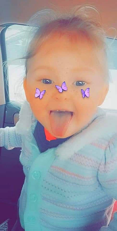 Alissa is registered to the contest to win money with this photo: baby_toddler_clothing, cheek, child, chin, cool, electric_blue, eyebrow, eyelash, forehead, happy, iris, jaw, lip, mouth, nose, person, pink, skin, sleeve, smile