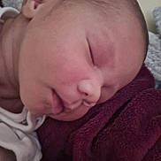 Skye is registered to the contest to win money with this photo: newborn, baby, sleeping, closeup, face, infant, blanket, soft, peaceful, rest, skin, head, cozy, young, child, portrait, warm, comfort, relaxation, indoors