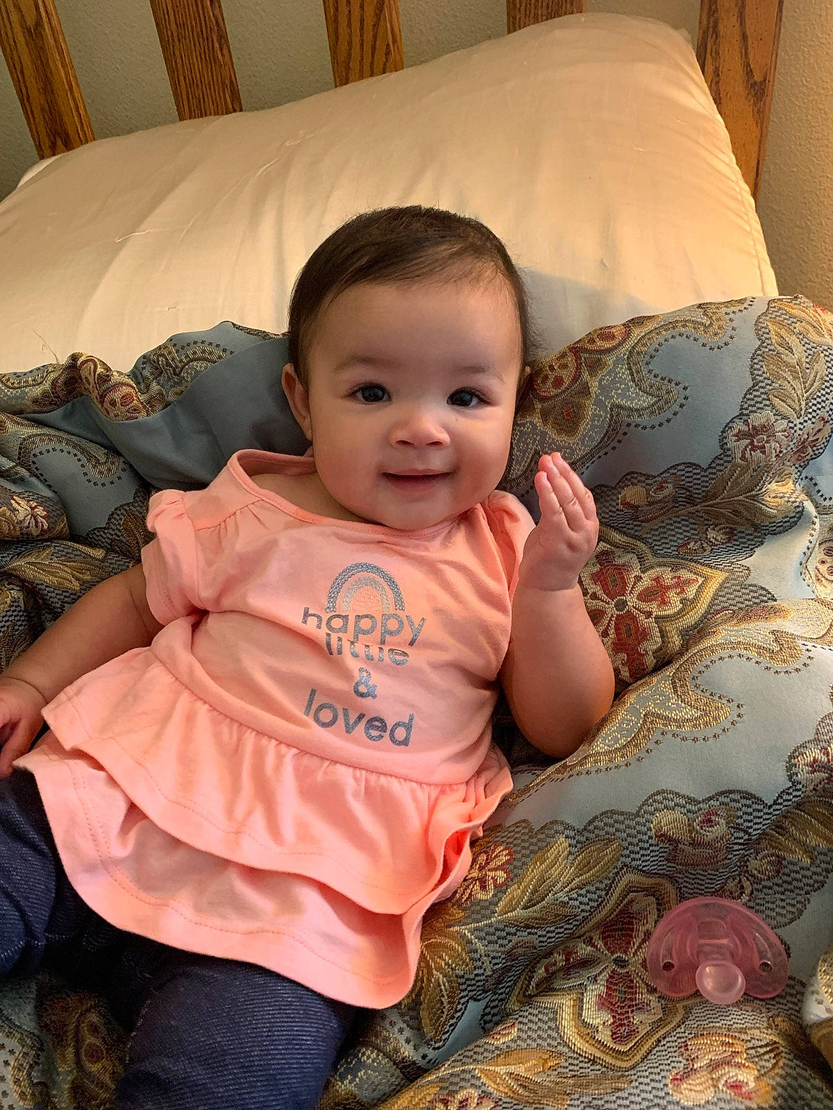 Nari joined the competition — help win amazing prizes! baby, baby_toddler_clothing, bedding, cheek, child, comfort, couch, eye, hairstyle, happy, linens, person, pillow, room, sitting, skin, sleeve, smile, throw_pillow, toddler