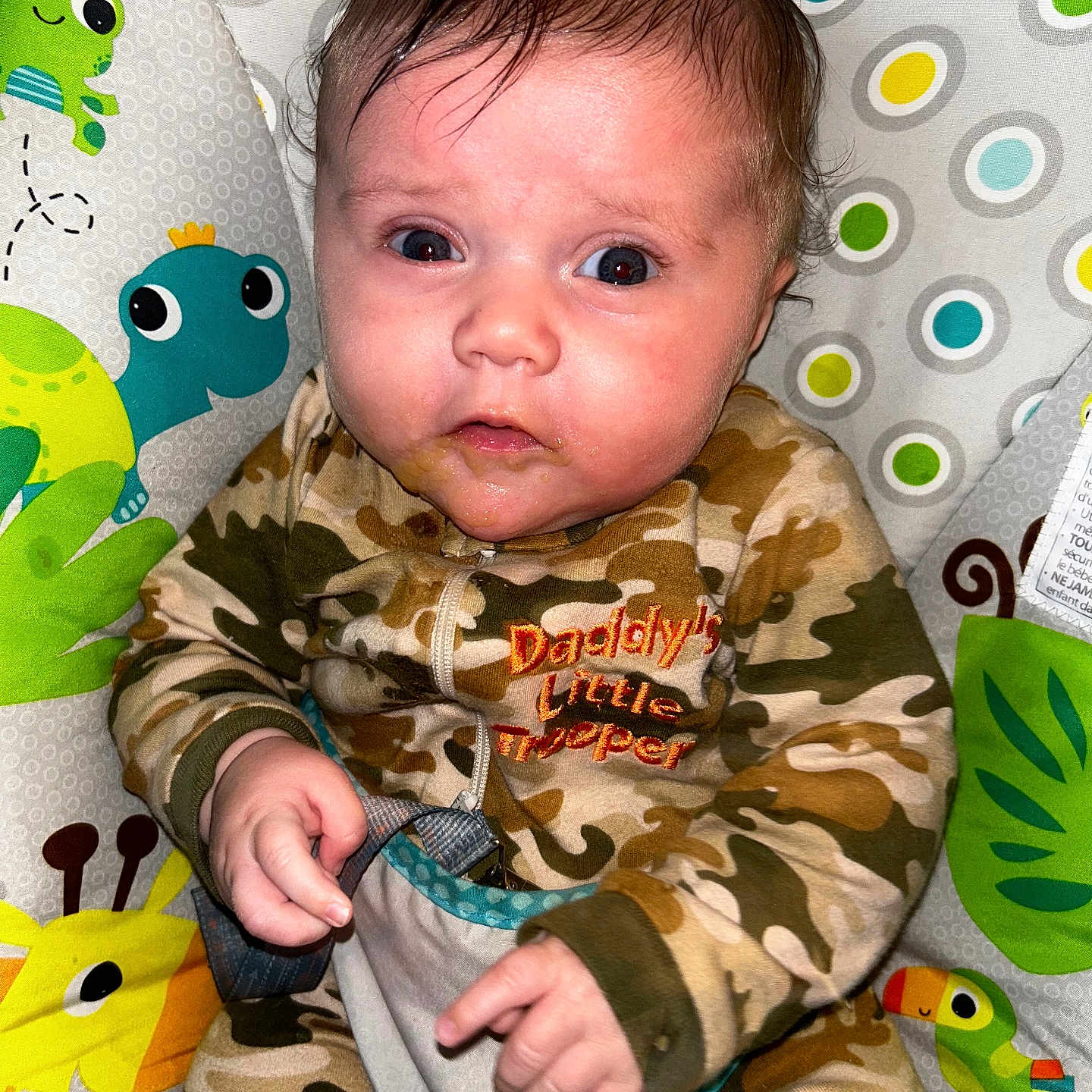 Cameron joined the competition — help win amazing prizes! animal, applique, architecture, baby, bed, blanket, bodypart, building, camouflage, car, car_interior, carseat, clothing, coat, couch, cushion, cutlery, eating, face, finger