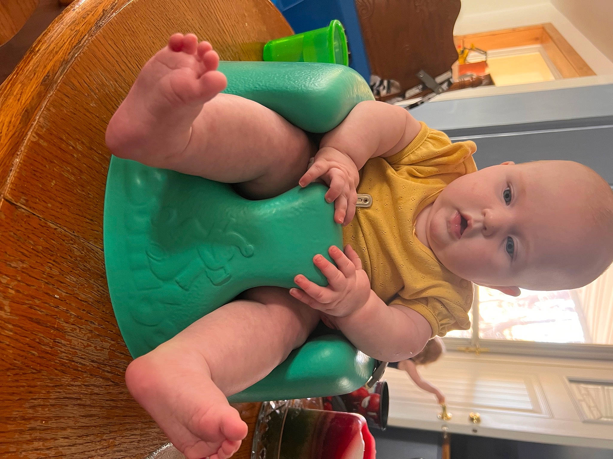 Natalia is registered to the contest to win money with this photo: abdomen, arm, baby, baby_products, comfort, event, finger, fun, gesture, hand, hat, human_body, joint, mouth, nail, person, skin, thigh, thumb, toddler